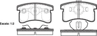 Remsa DB1303 E FRONT DISC BRAKE PADS - DAIHATSU MIRA / MOVE