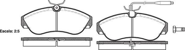 Remsa FDB968 E FRONT DISC BRAKE PADS - FIAT DUCATO MAXI  94-