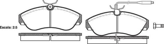 Remsa FDB968 E FRONT DISC BRAKE PADS - FIAT DUCATO MAXI  94-