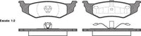 Remsa 7438 E REAR DISC BRAKE PADS - CHRYSLER NEON  92-