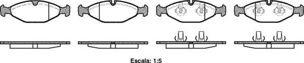 Remsa FDB1169 E FRONT DISC BRAKE PADS - JAGUAR XJ   94-96