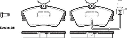 FRONT DISC BRAKE PADS - AUDI / VW TRAN T4 90-03 048021