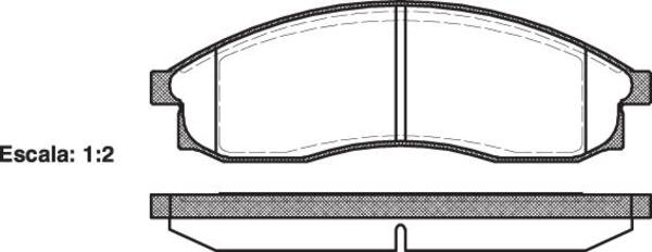 Remsa AD1173 E FRONT DISC BRAKE PADS - NISSAN SKYLINE R33 R34