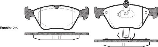 Remsa DB1341 E FRONT DISC BRAKE PADS - HOLDEN VECTRA A 93-95