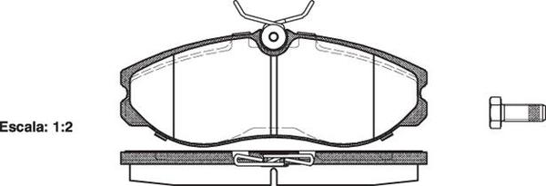 Remsa DB1357 E FRONT DISC BRAKE PADS - NISSAN TERRANO 4X4 F 97-