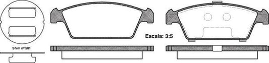 Remsa D9013 DISC BRAKE PADS - SUZUKI ALTO