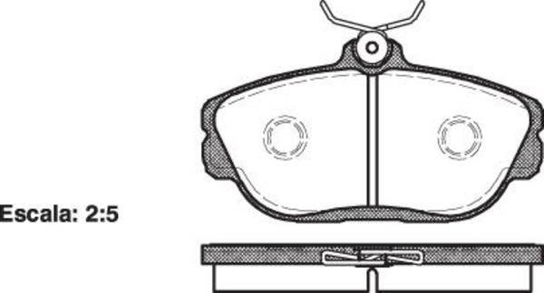 Remsa DB1318 E FRONT DISC BRAKE PADS - FORD TAURUS 3.0L 96-98