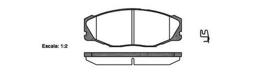 DB1137 E FRONT DISC BRAKE PADS - TOYOTA CROWN 88- 044304