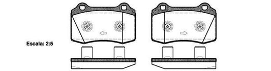 FRONT DISC BRAKE PADS - FORD FOCUS 02-04 043458