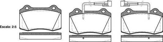 FRONT DISC BRAKE PADS - ALFA GTV 95-05 BREMO 043422