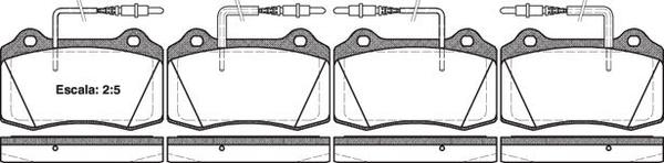 Remsa FRONT DISC BRAKE PADS - CITROEN PEUGEOT RENAULT 406  00-04