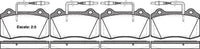 Remsa FRONT DISC BRAKE PADS - CITROEN PEUGEOT RENAULT 406  00-04