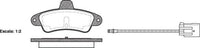 Remsa DB1313 E REAR DISC BRAKE PADS - FORD MONDEO 95-01