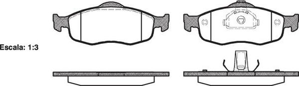 Remsa DB1299 E FRONT DISC BRAKE PADS - FORD MONDEO 95-01