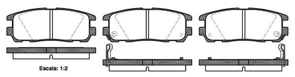 Remsa REAR DISC BRAKE PADS - ISUZU TROOPER 92-95
