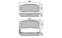 Remsa DB1280 E REAR DISC BRAKE PADS - ISUZU TROOPER 92-95
