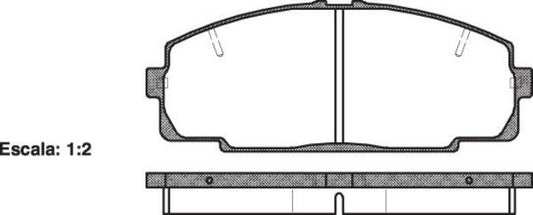 Remsa FRONT DISC BRAKE PADS - TOYOTA HIACE YH5# KZH1# 93-05