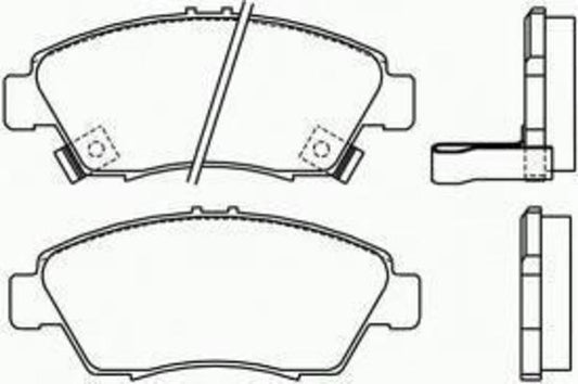 FRONT DISC BRAKE PADS - HONDA JAZZ 08- DB1286 E 041802