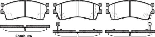 FRONT DISC BRAKE PADS - KAI RIO 00-05 041532