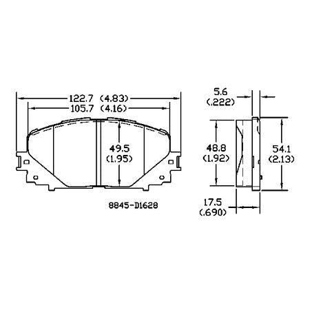 RDA BRAKES RDA Phantom Ceramic Brake Pad Set RDC2472