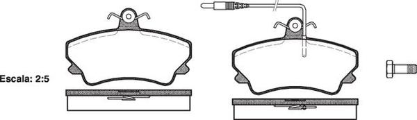 Remsa FRONT DISC BRAKE PADS - CITROEN PEUGEOT RENAULT ESPACE II 91-96