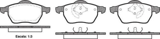 Remsa FRONT DISC BRAKE PADS - VOLVO C70,V70 97-00