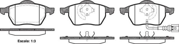 Remsa FDB1463 E FRONT DISC BRAKE PADS - AUDI / VW A3,GOLF 96-
