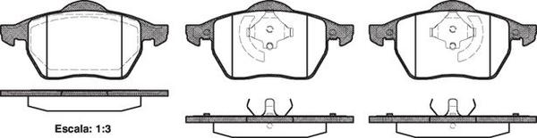 Remsa DB1401 E FRONT DISC BRAKE PADS - AUDI / VW A3 1.8 TURBO 97-04