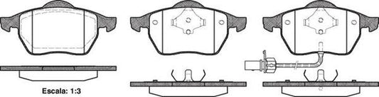 FRONT DISC BRAKE PADS - AUDI / VW SHARAN 96- 039011