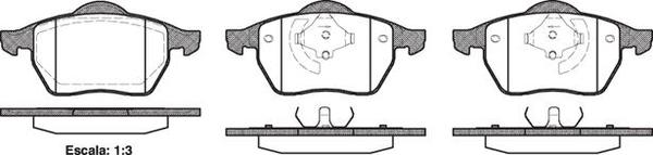 Remsa FDB1167 E FRONT DISC BRAKE PADS - AUDI / VW A3,A4,GOLF,PASSAT