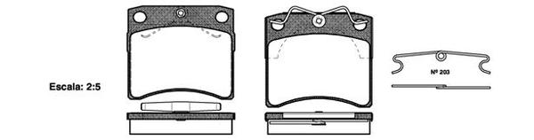 Remsa DB1290 E DISC BRAKE PADS - AUDI / VW TRANSPORTER T4  90-99 1