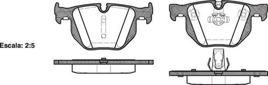 Remsa REAR DISC BRAKE PADS - BMW SER 7 E65,E66,E67