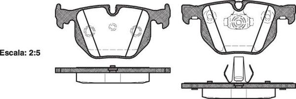 Remsa REAR DISC BRAKE PADS - BMW SER 3  X3,X5 01-