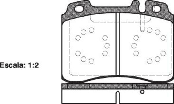 Remsa FRONT DISC BRAKE PADS - MERCEDES BENZ 190 89-95