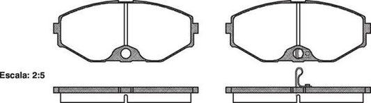 DB1398 E FRONT DISC BRAKE PADS - NISSAN MAXIMA 90-93 037502
