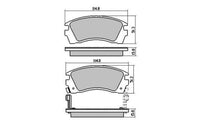 Remsa DB1216 E FRONT DISC BRAKE PADS - NISSAN PULSAR N14 91-95