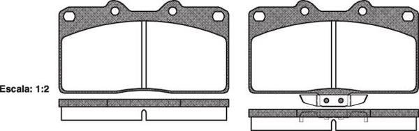Remsa FRONT DISC BRAKE PADS - MITSUBISHI 3000 GT Z16A 92-99 DB940 E
