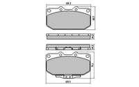 Remsa FRONT DISC BRAKE PADS - NISSAN 300ZX 86-95 DB1170 E