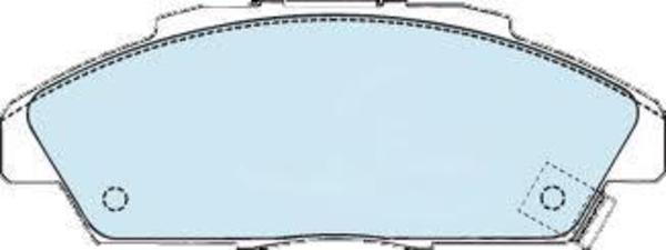 Remsa FRONT DISC BRAKE PADS - HONDA ACCORD CB# 90-94 DB1172 E