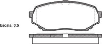 Remsa FRONT DISC BRAKE PADS - ISUZU GEMINI 1988-90 DB1272 E