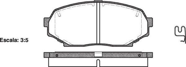 Remsa FRONT DISC BRAKE PADS - MAZDA MX5 89-92 DB1178 E