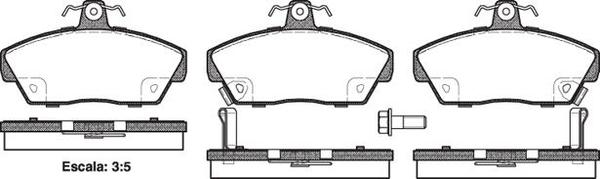 Remsa FDB608 E FRONT DISC BRAKE PADS - ROVER 200,400 89-00
