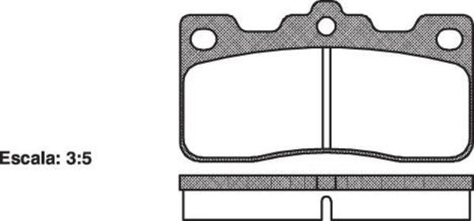 DB282 E REAR DISC BRAKE PADS - TOYOTA CELICA MA61 82-85 032600