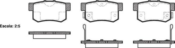 Remsa DB1142 E REAR DISC BRAKE PADS - HONDA CIVIC 95 - 05