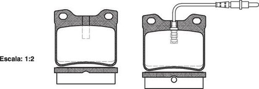 Remsa FDB619 E REAR DISC BRAKE PADS - CITROEN PEUGEOT RENAULT 605 89-99