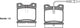 Remsa FDB619 E REAR DISC BRAKE PADS - CITROEN PEUGEOT RENAULT 605 89-99