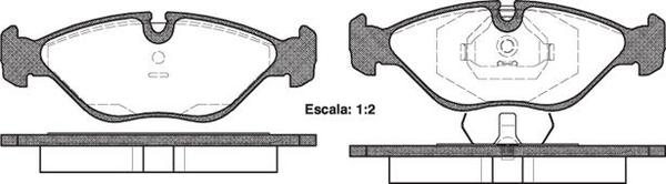 Remsa FRONT DISC BRAKE PADS - SAAB 9000 1984-1998 DB1156 E