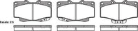 Remsa FRONT DISC BRAKE PADS - TOYOTA PRADO KZJ90,RZJ90/5 9 DB1323 E