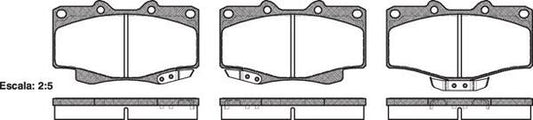 FRONT DISC BRAKE PADS - TOYOTA PRADO KZJ90,RZJ90/5 9 DB1323 E 031514