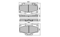 Remsa DB1149 E -PADS - TOYOTA HILUX RN LN F 88-
